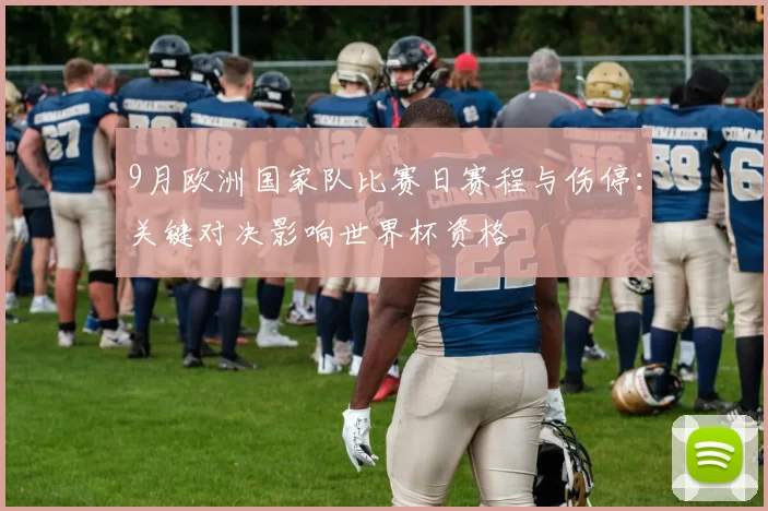 9月欧洲国家队比赛日赛程与伤停：关键对决影响世界杯资格